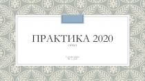 Практика 2020 отчет