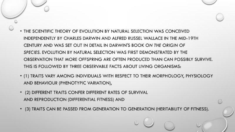Реферат: Evolution Through Natural Selection Essay Research Paper