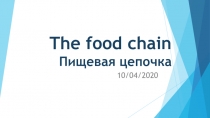 The food chain Пищевая цепочка