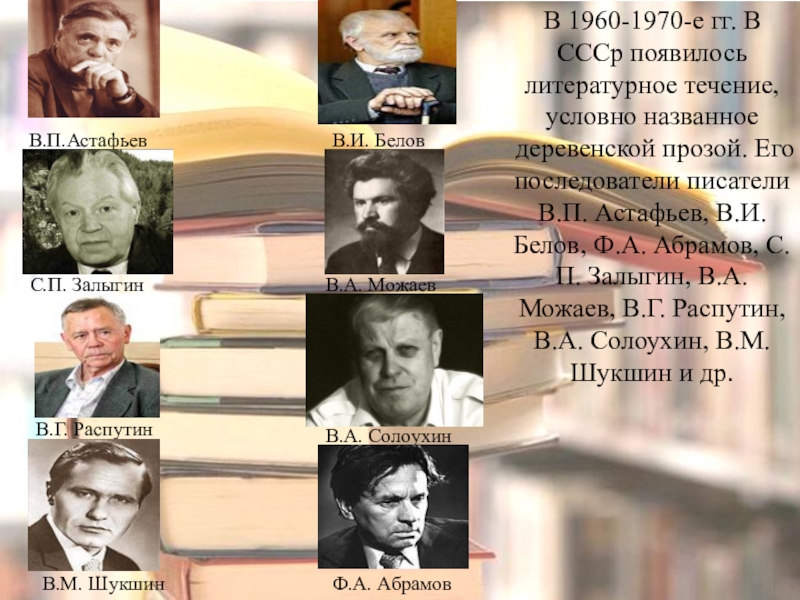 Писатели 1950 1980 годов
