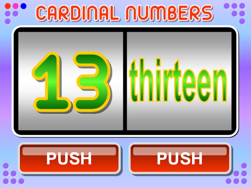 More numbers. Arabic Cardinal numbers. 20% More numbing.