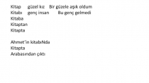 Kitap güzel kız Bir güzele aşık oldum
Kitabı genç insan Bu genç