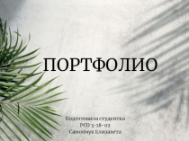 ПОРТФОЛИО