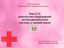 Преподаватель хирургии
Власова Ирина Львовна
Тема 2.14.
Диагностика повреждений