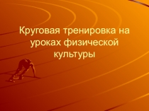 Круговая тренировка на уроках физической культуры