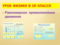 УРОК ФИЗИКИ В 10 КЛАССЕ
