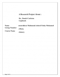 Dr. Daniel Carleton Gajdusek