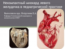 Некомпактный миокард левого желудочка в педиатрической практике