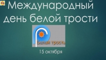 Белая трость 2020