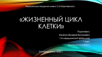 Жизненный цикл клетки
