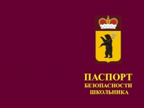 ПАСПОРТ
БЕЗОПАСНОСТИ
ШКОЛЬНИКА
