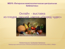 МБУК Питерская межпоселенческая центральная библиотека
Онлайн - выставка из