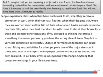 People experience stress when they have much work to do, when they receive a