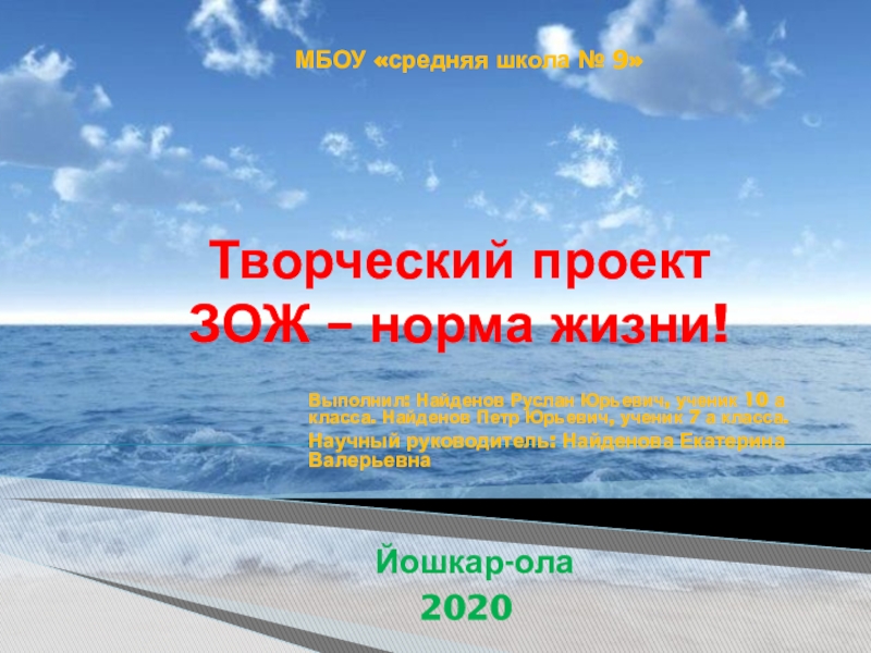 Презентация Выполнил: Найденов Руслан Юрьевич, ученик 10 а класса. Найденов Петр Юрьевич,