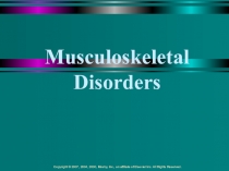 Musculoskeletal Disorders