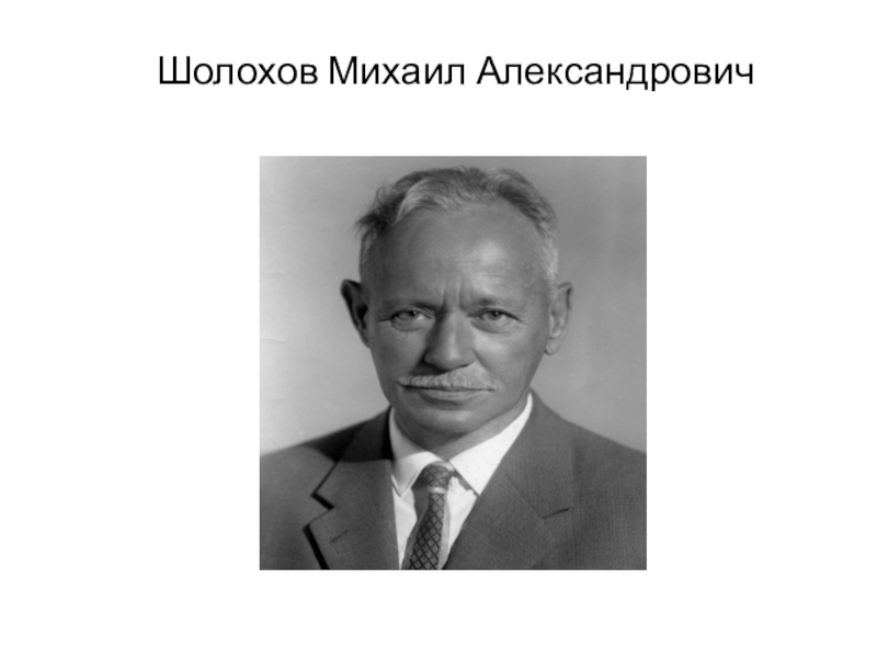 Шолохов Михаил Александрович