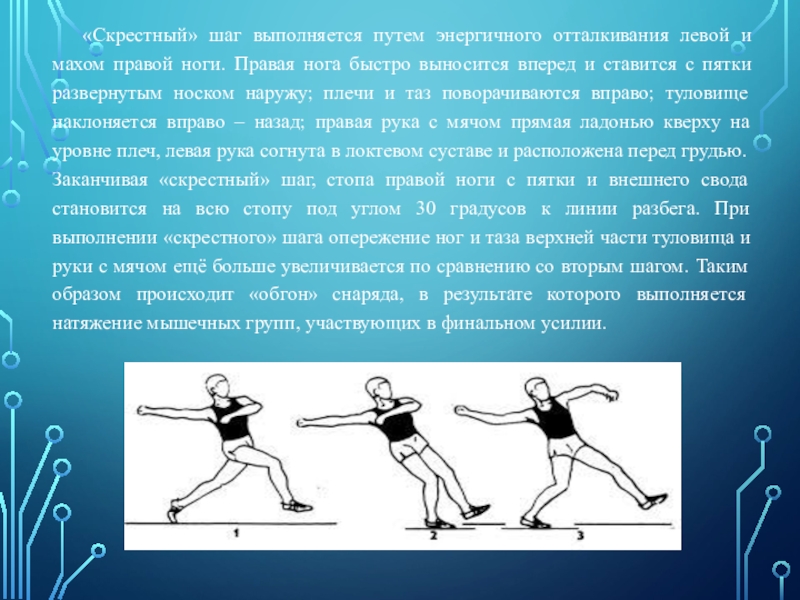 Метание с шага. Техника скрестного шага. Метание мяча скрестным шагом. Скрестный шаг при метании. Техника метания мяча со скрестного шага.