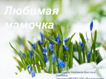 Любимая мамочка
Выполнила: Карямина Кристина Олеговна
у чащаяся МБУДО ЦДО