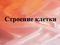 Строение клетки