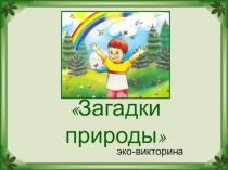 Загадки природы