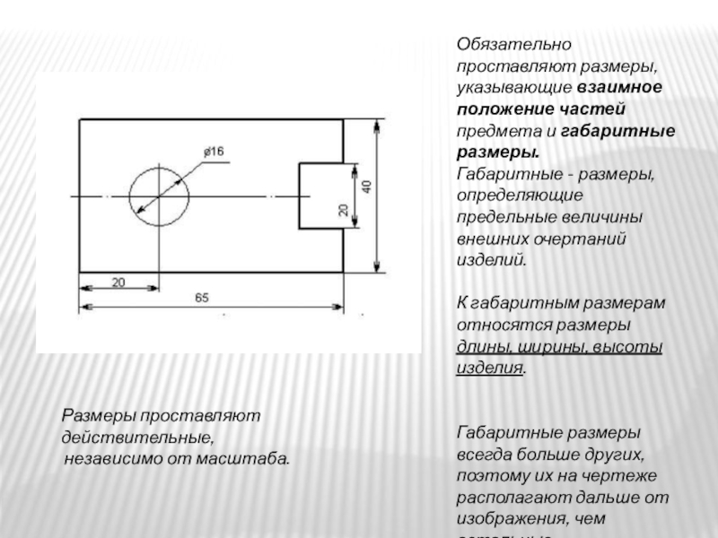 Зависит ли величина наносимых размеров на чертеже от величины масштаба ответ