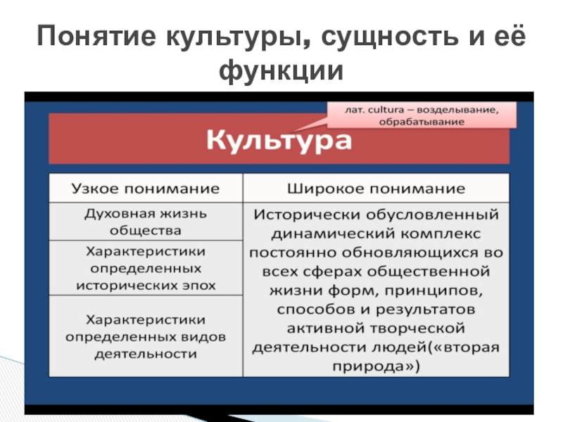 Предмет сущность культуры