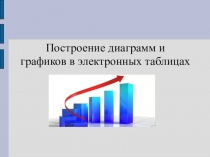 Построение диаграмм и
графиков в электронных таблицах