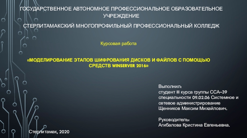 ГОСУДАРСТВЕННОЕ АВТОНОМНОЕ ПРОФЕССИОНАЛЬНОЕ ОБРАЗОВАТЕЛЬНОЕ