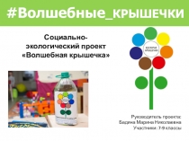 Волшебные КРЫШЕЧКИ
Руководитель проекта:
Бадина Марина Николаевна
Участники