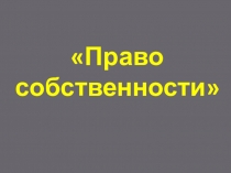Право собственности