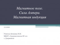 Магнитное поле. Сила Ампера. Магнитная индукция