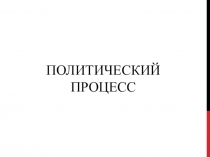 Политический процесс