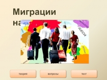 Миграции населения
теория
вопросы
тест