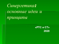 Синергетика: основные идеи и принципы