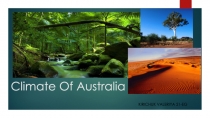 Climate Of Australia