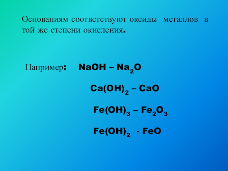 Какая степень окисления в оксидах. Степень окисления оксида. NAOH степень окисления. Основание оксид металла.