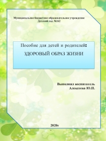 Муниципальное бюджетное образовательное учреждение
Детский сад №162
Пособие для