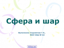 Сфера и шар