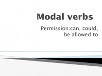 Modal verbs