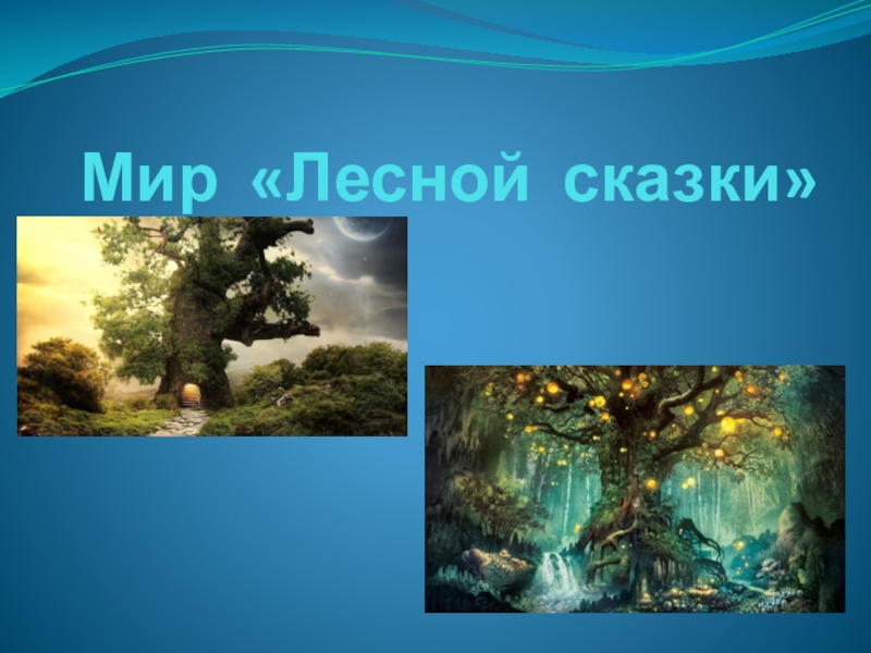 Презентация Мир Лесной сказки