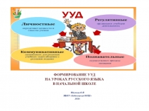 ФОРМИРОВАНИЕ УУД НА УРОКАХ РУССКОГО ЯЗЫКА В НАЧАЛЬНОЙ ШКОЛЕ