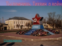Ты помнишь, Тихвин, о войне
Содержание