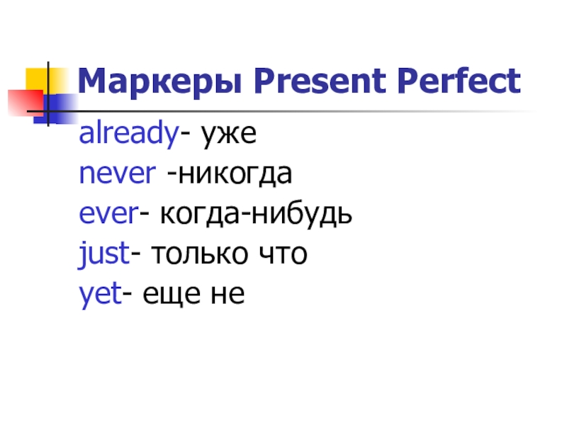 Present perfect Tense маркеры. Present perfect маркеры времени. Present perfect Tense слова маркеры. Английский present perfect маркеры.