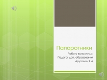 Папоротники