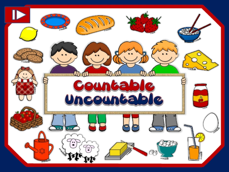 Countable and uncountable nouns - GAME