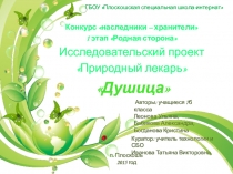 ГБОУ  Плоскошская специальная школа-интернат