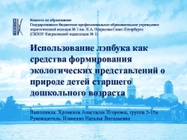 Использование лэпбука как средства формирования экологических представлений о