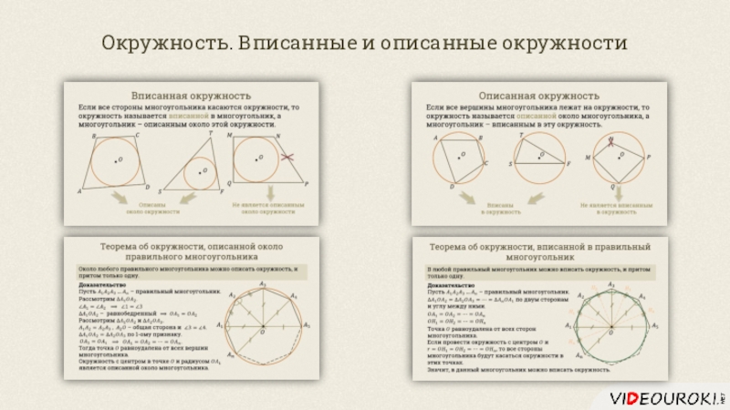 Задачи вписанная и описанная окружность 8 класс презентация