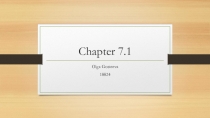 Chapter 7.1
