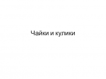 Чайки и кулики